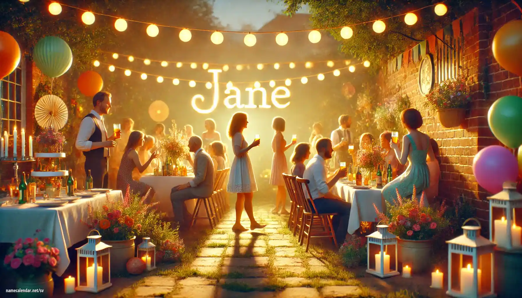 Firande av namnsdag och namn - Jane