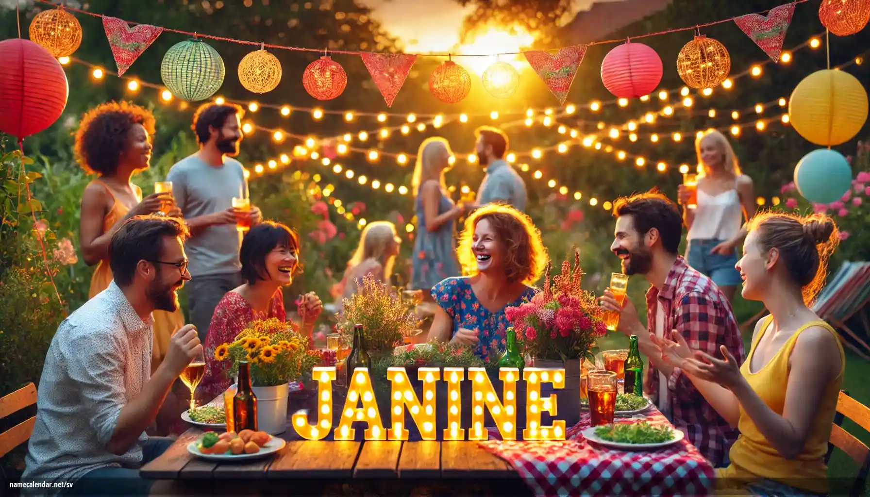 Firande av namnsdag och namn - Janine