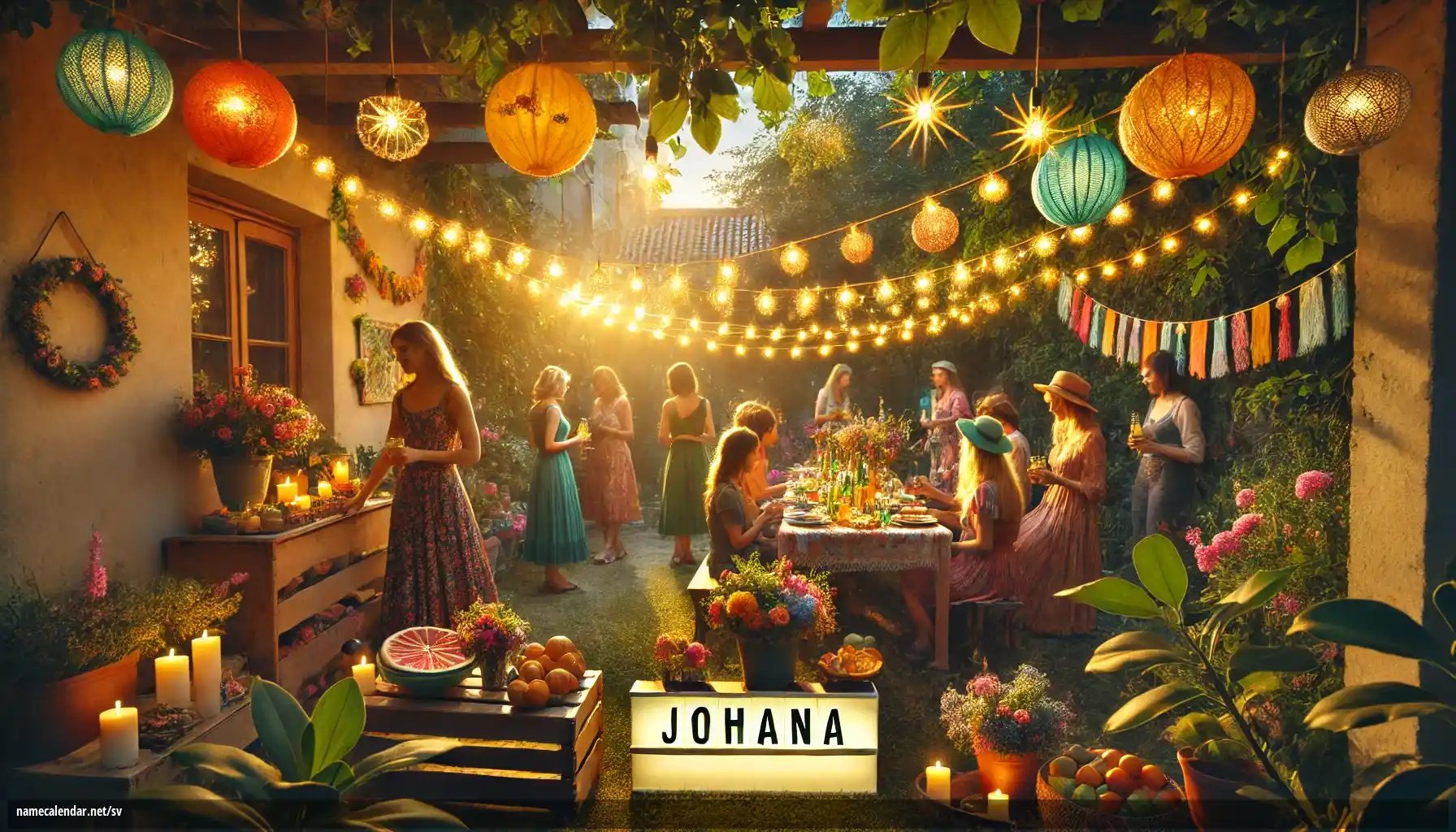 Firande av namnsdag och namn - Johana