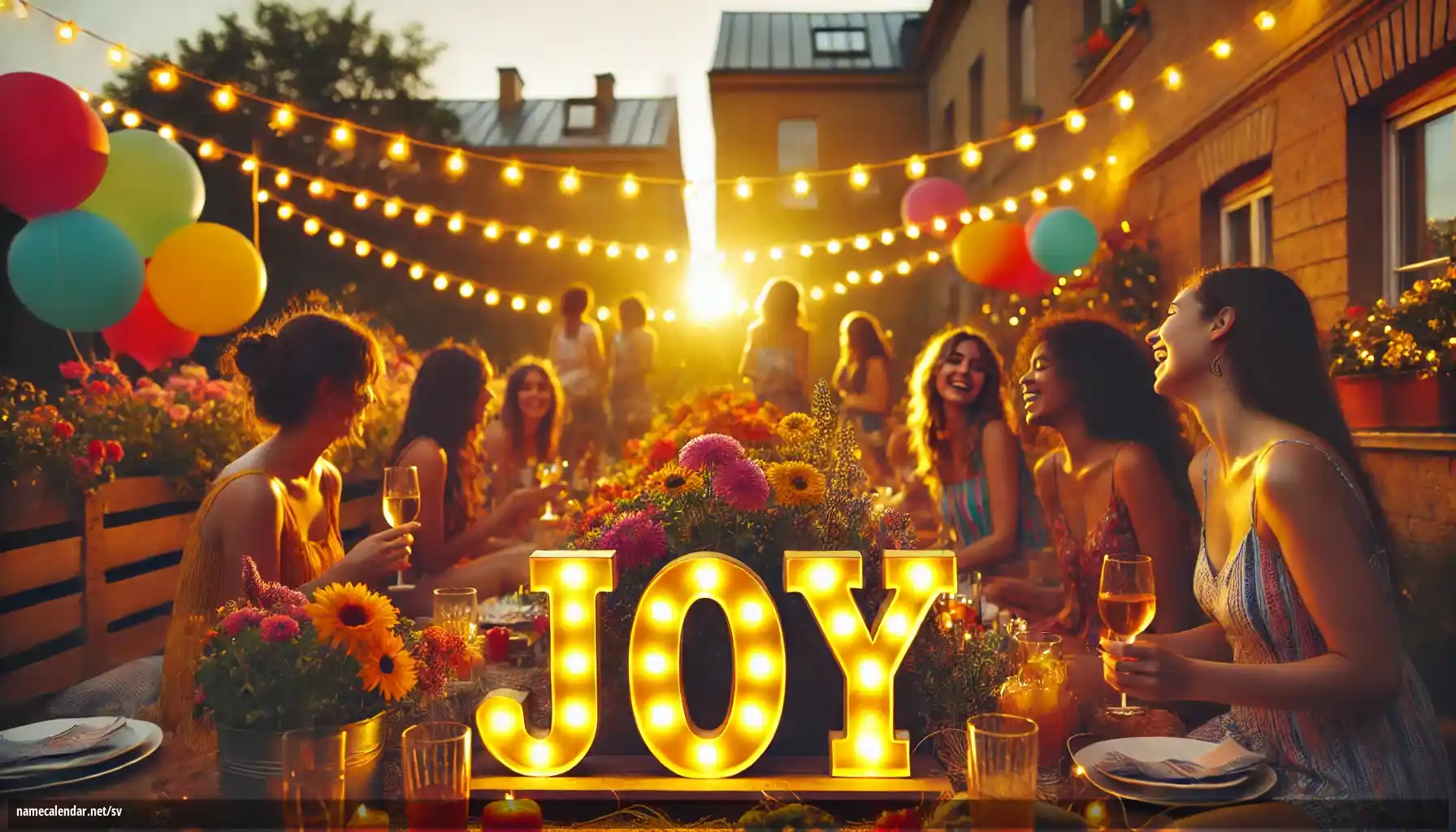 Firande av namnsdag och namn - Joy