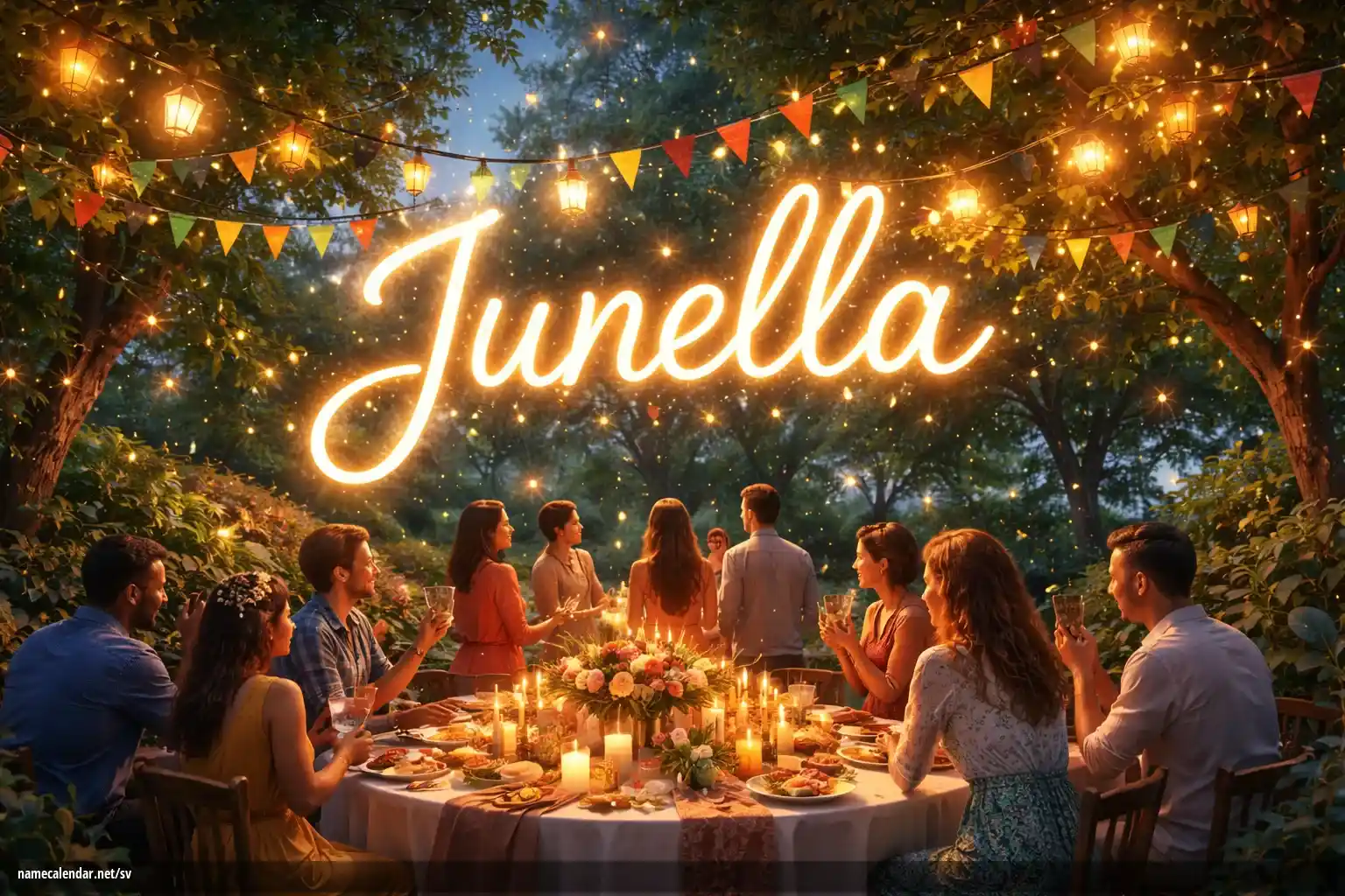 Firande av namnsdag och namn - Junella
