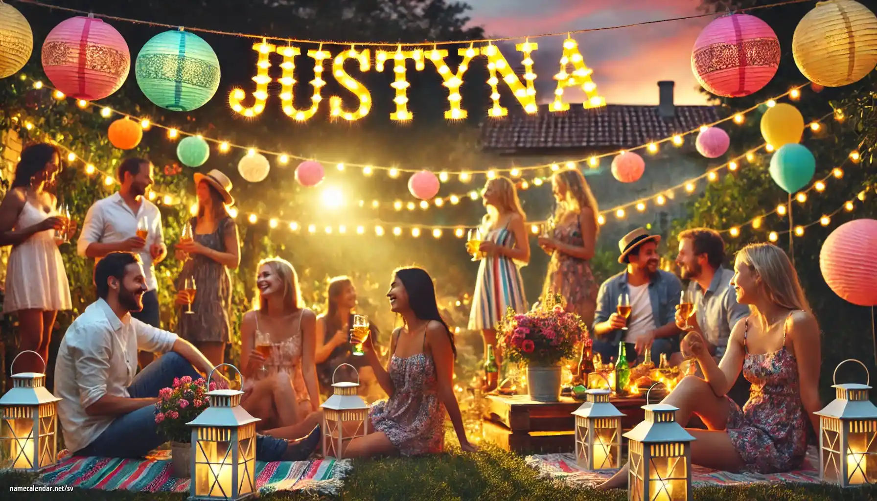 Firande av namnsdag och namn - Justýna