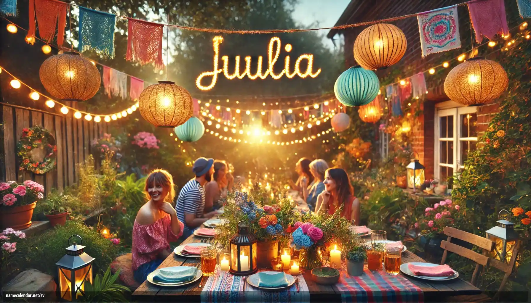 Firande av namnsdag och namn - Juulia