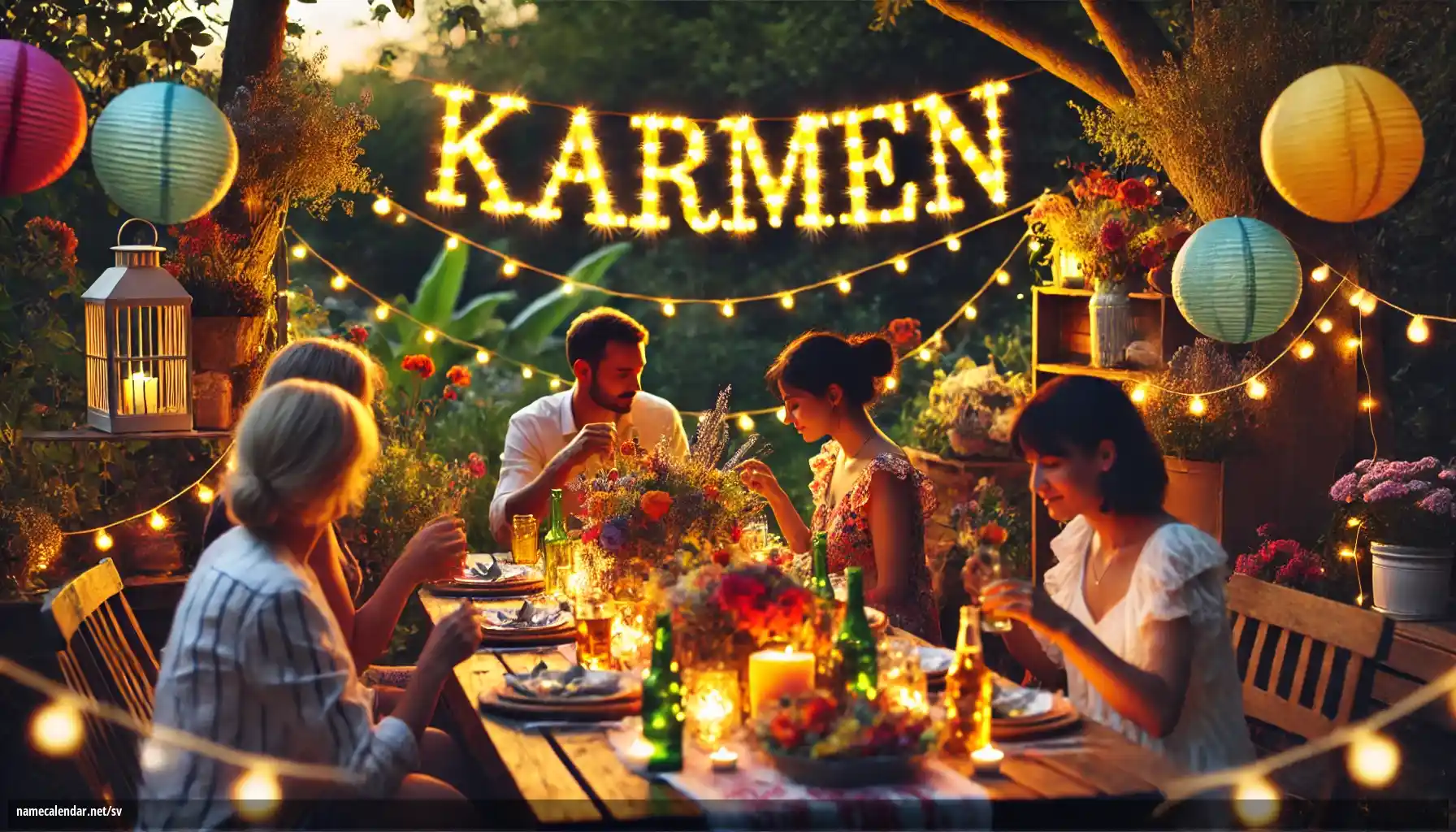 Firande av namnsdag och namn - Kármen