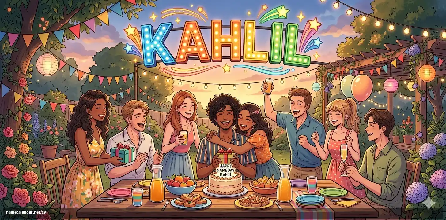 Firande av namnsdag och namn - Kahlil