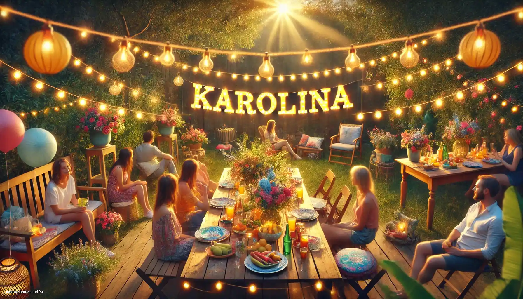 Firande av namnsdag och namn - Karolína