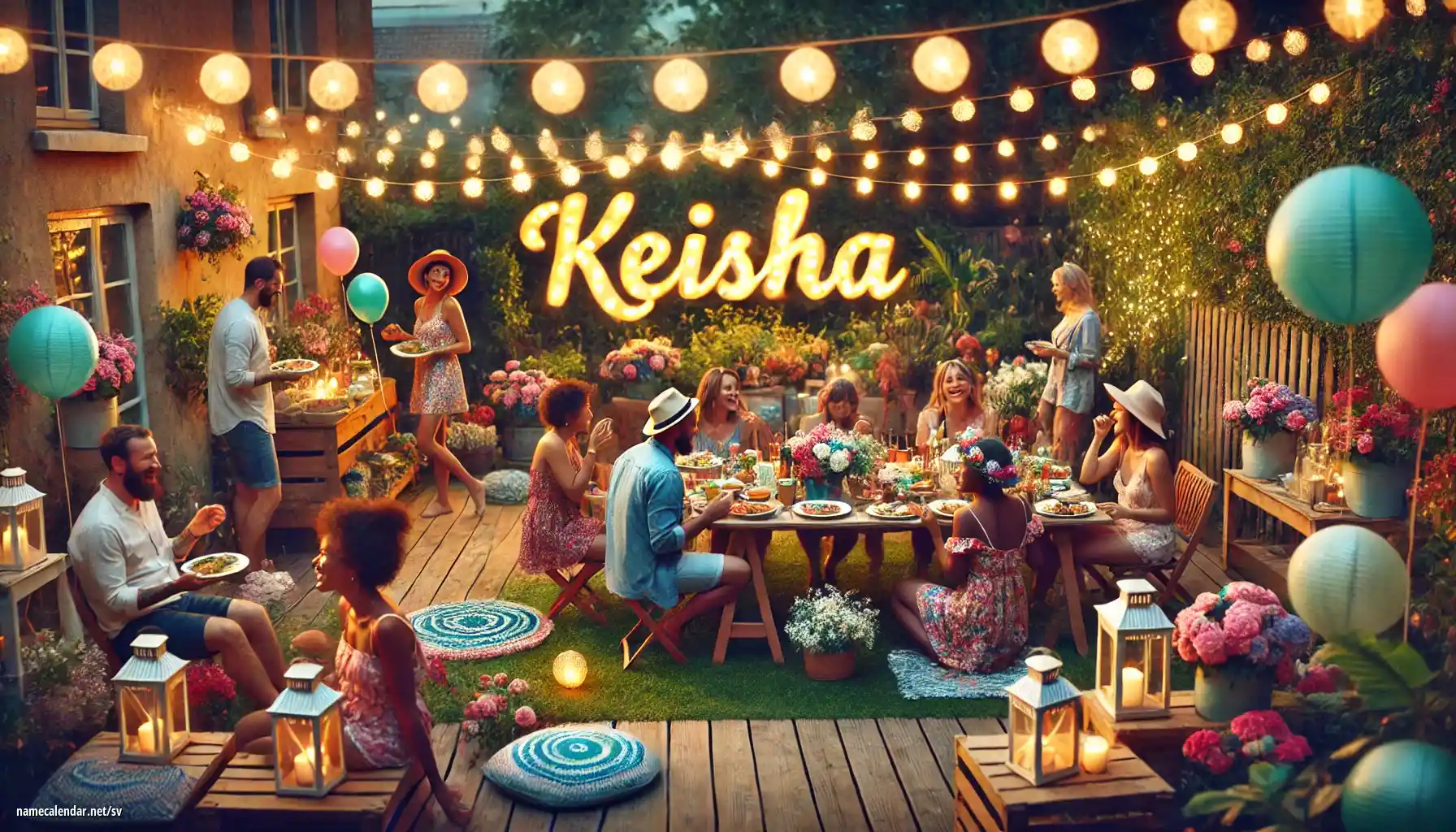 Firande av namnsdag och namn - Keisha