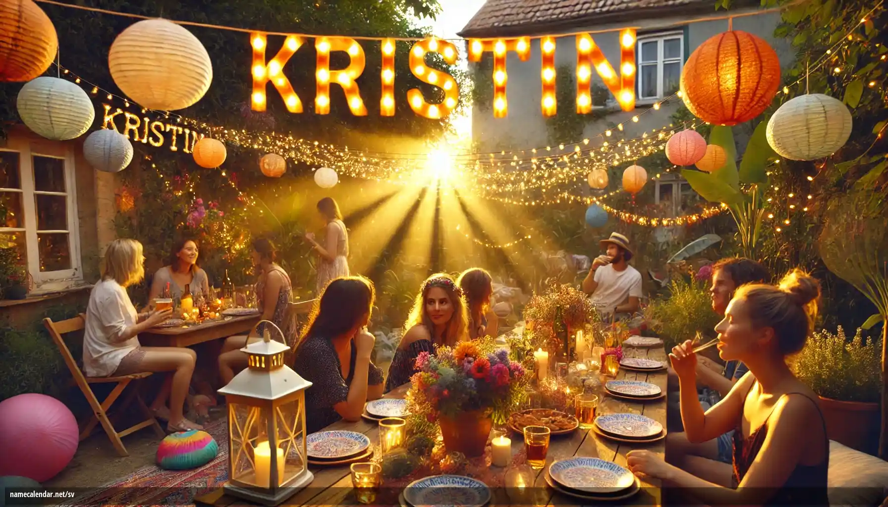 Firande av namnsdag och namn - Kristin