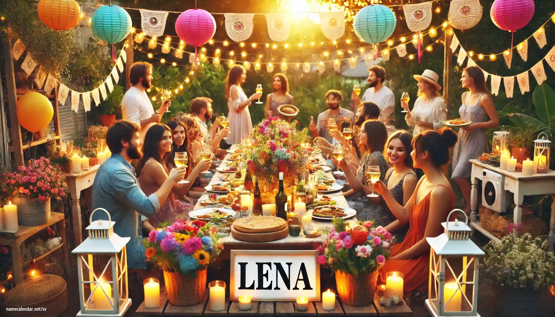 Firande av namnsdag och namn - Lena