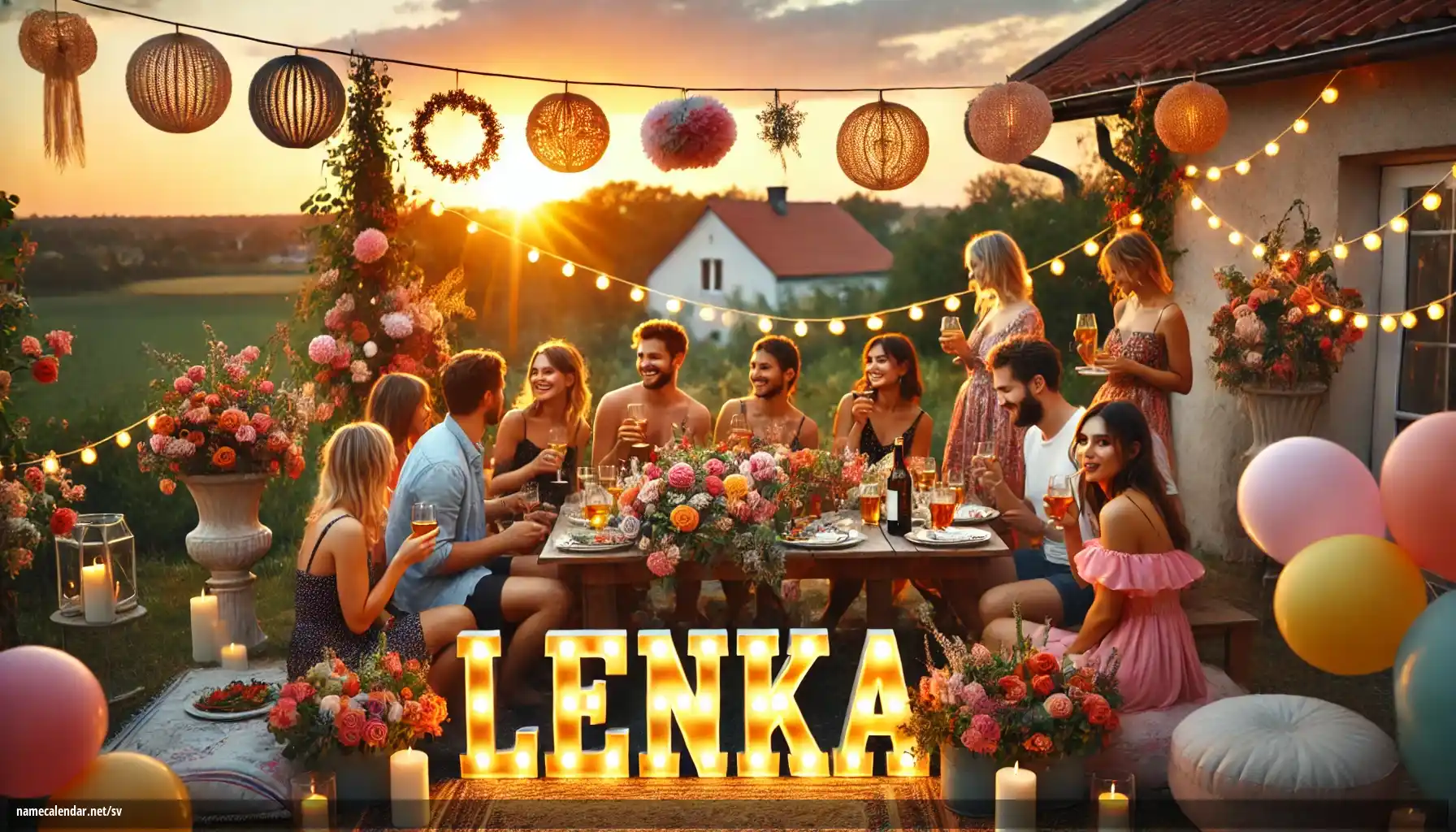 Firande av namnsdag och namn - Lenka