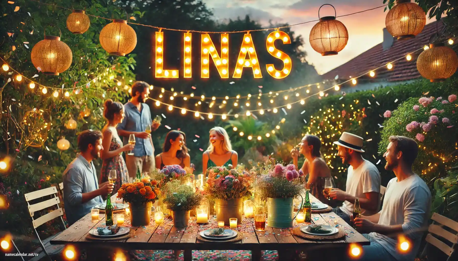 Firande av namnsdag och namn - Linas