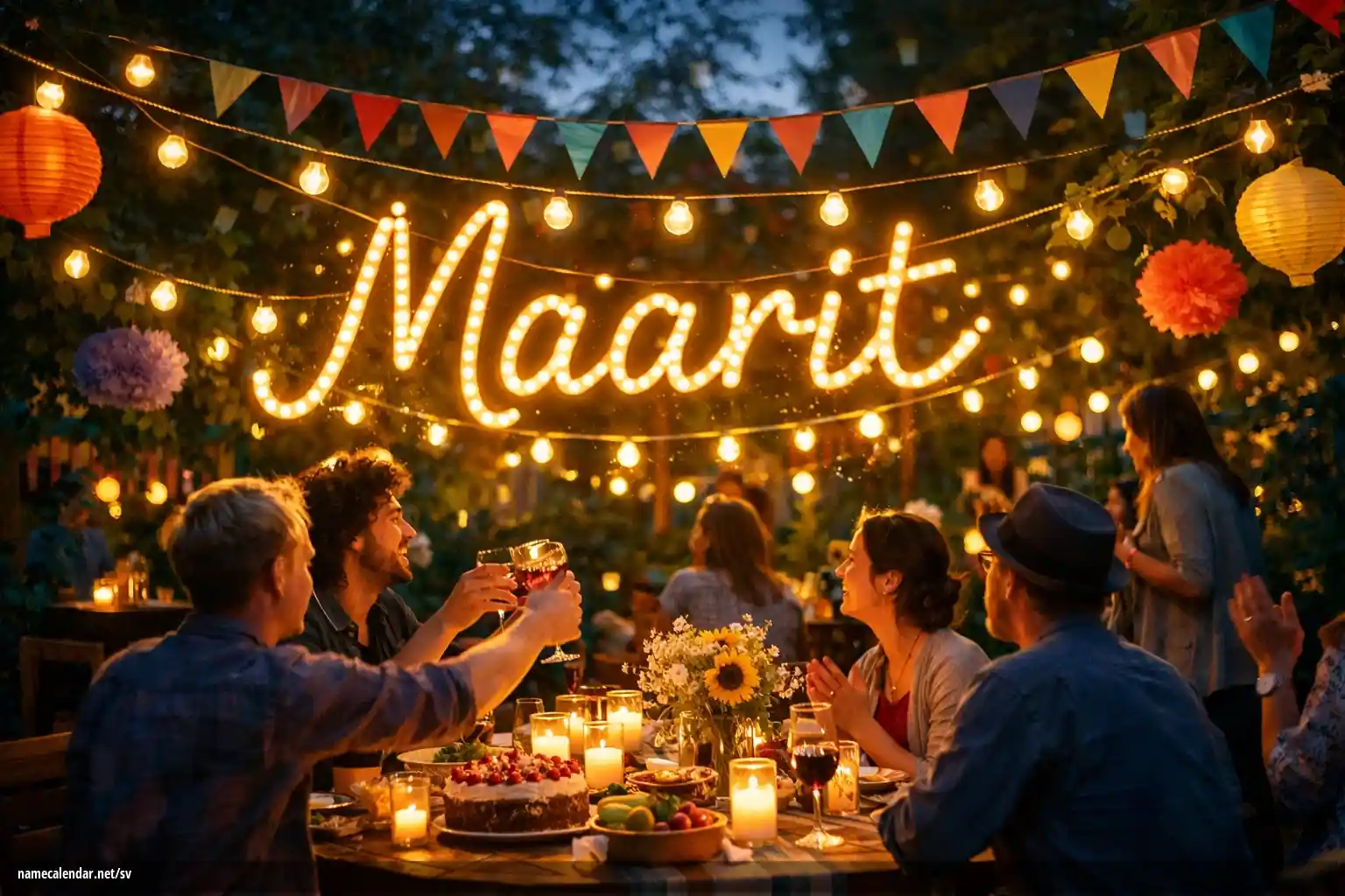 Firande av namnsdag och namn - Maarit