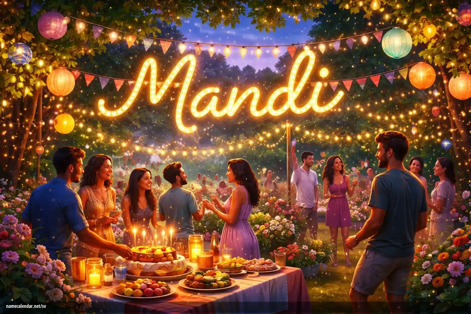 Firande av namnsdag och namn - Mandi