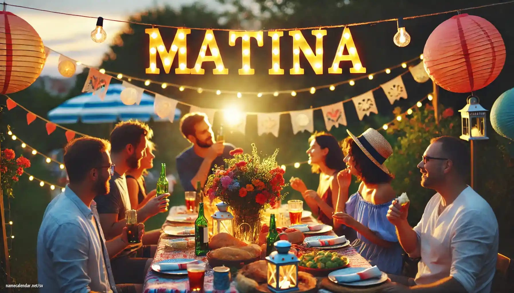 Firande av namnsdag och namn - Matina