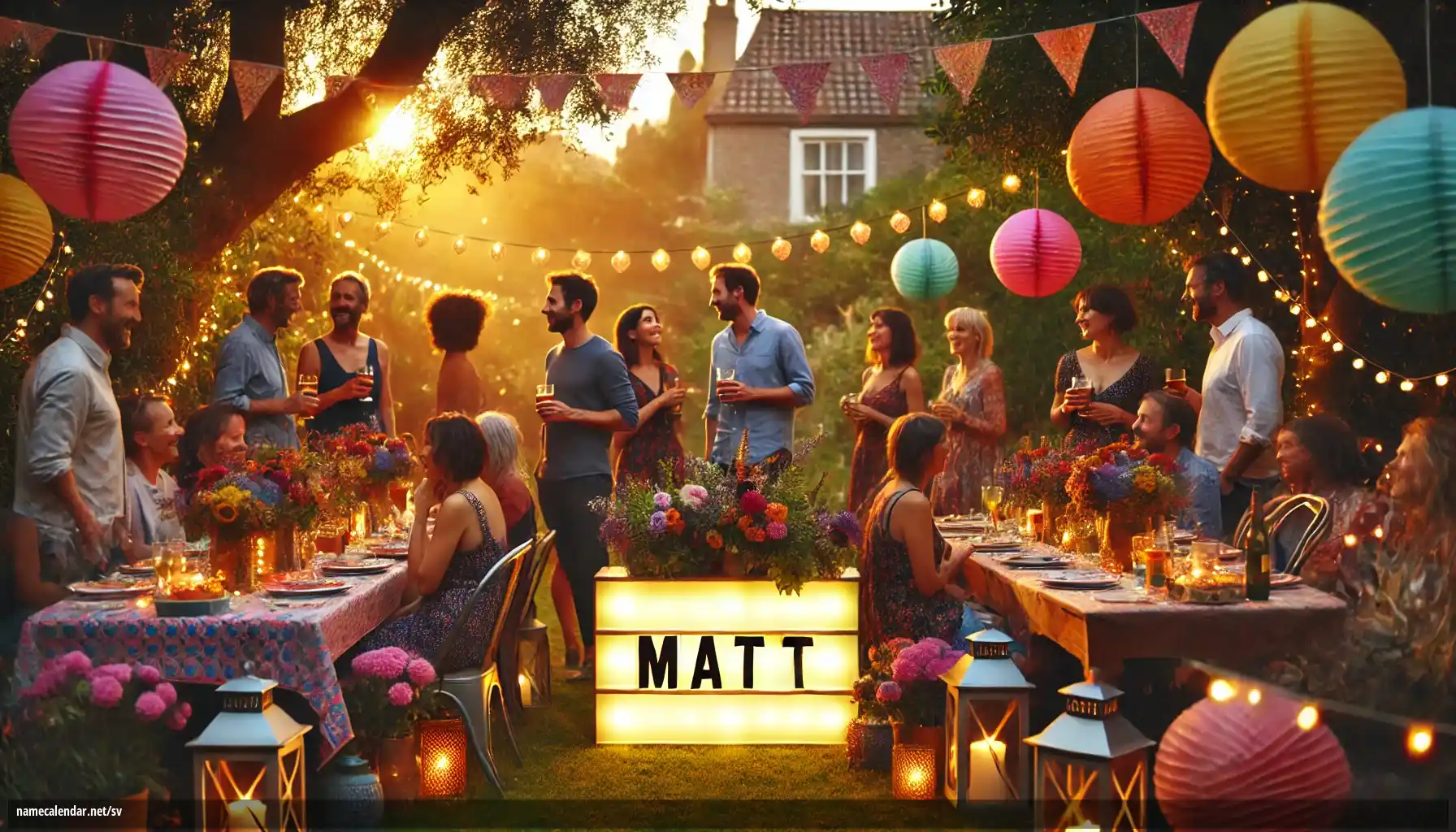 Firande av namnsdag och namn - Matt