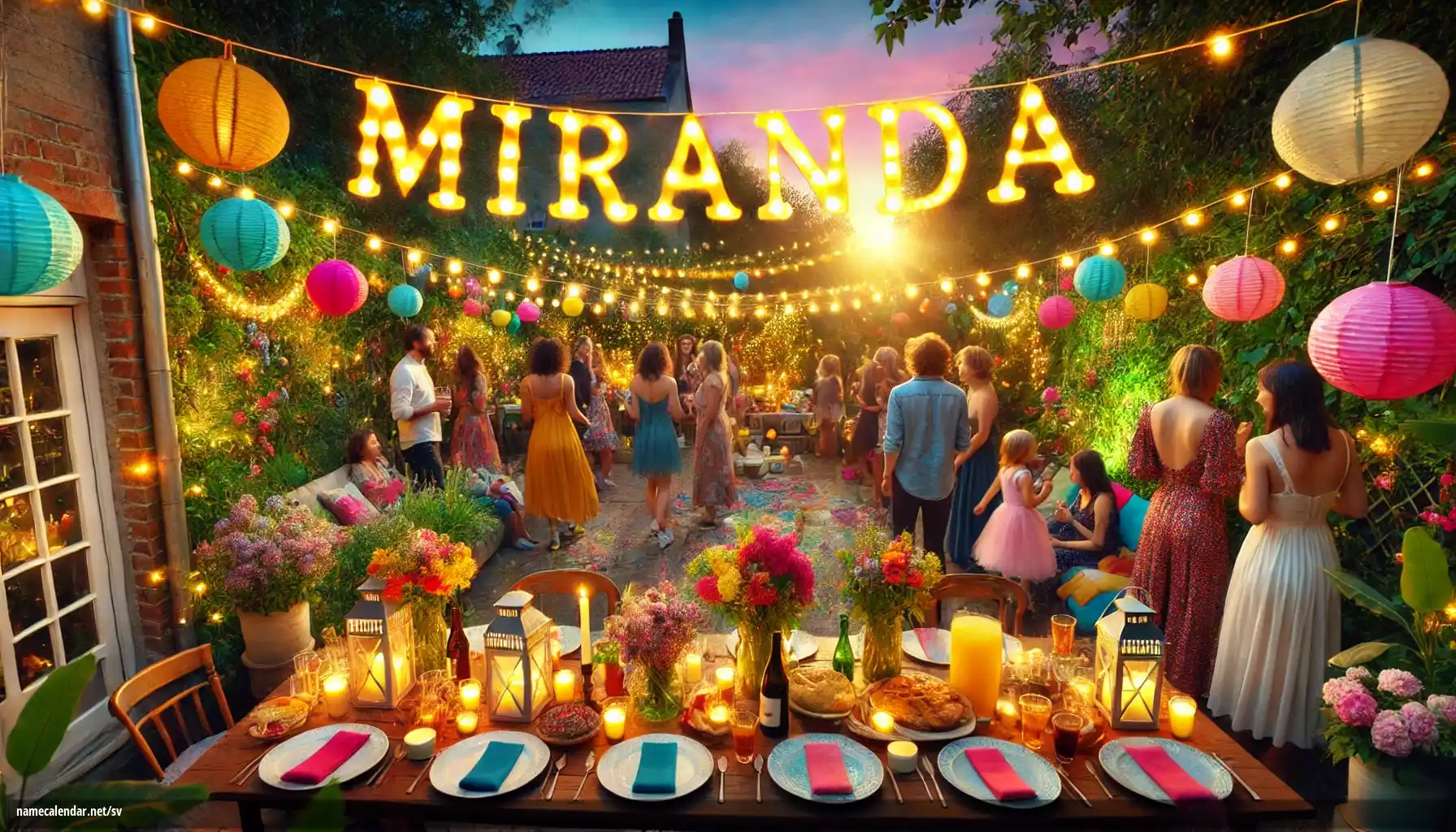 Firande av namnsdag och namn - Miranda