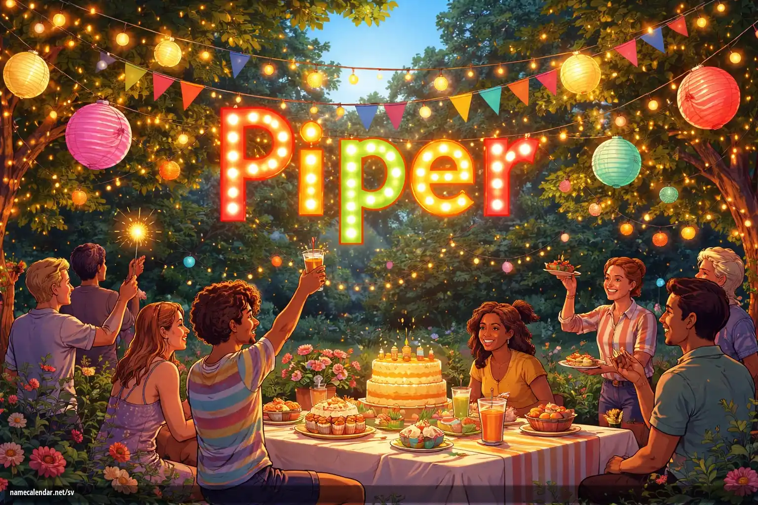 Firande av namnsdag och namn - Piper