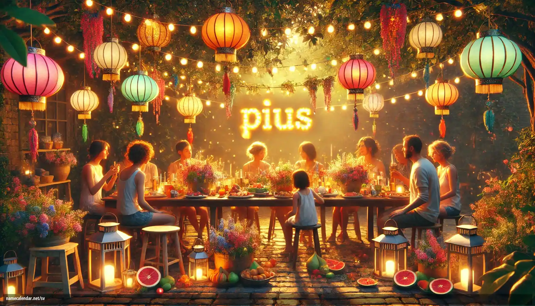 Firande av namnsdag och namn - Pius