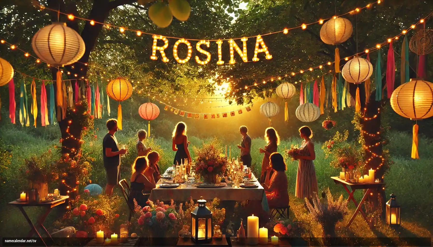 Firande av namnsdag och namn - Rosina