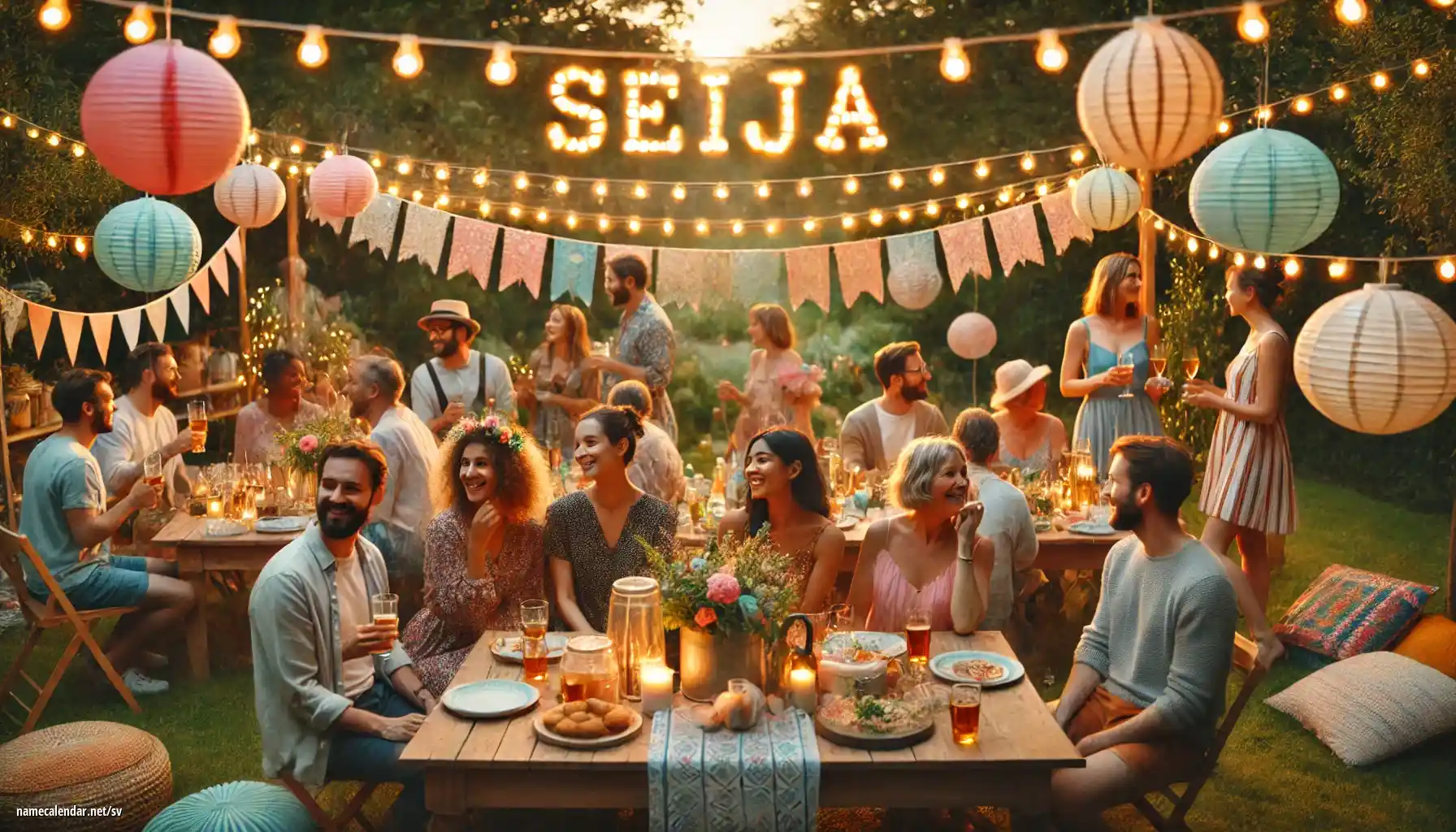 Firande av namnsdag och namn - Seija