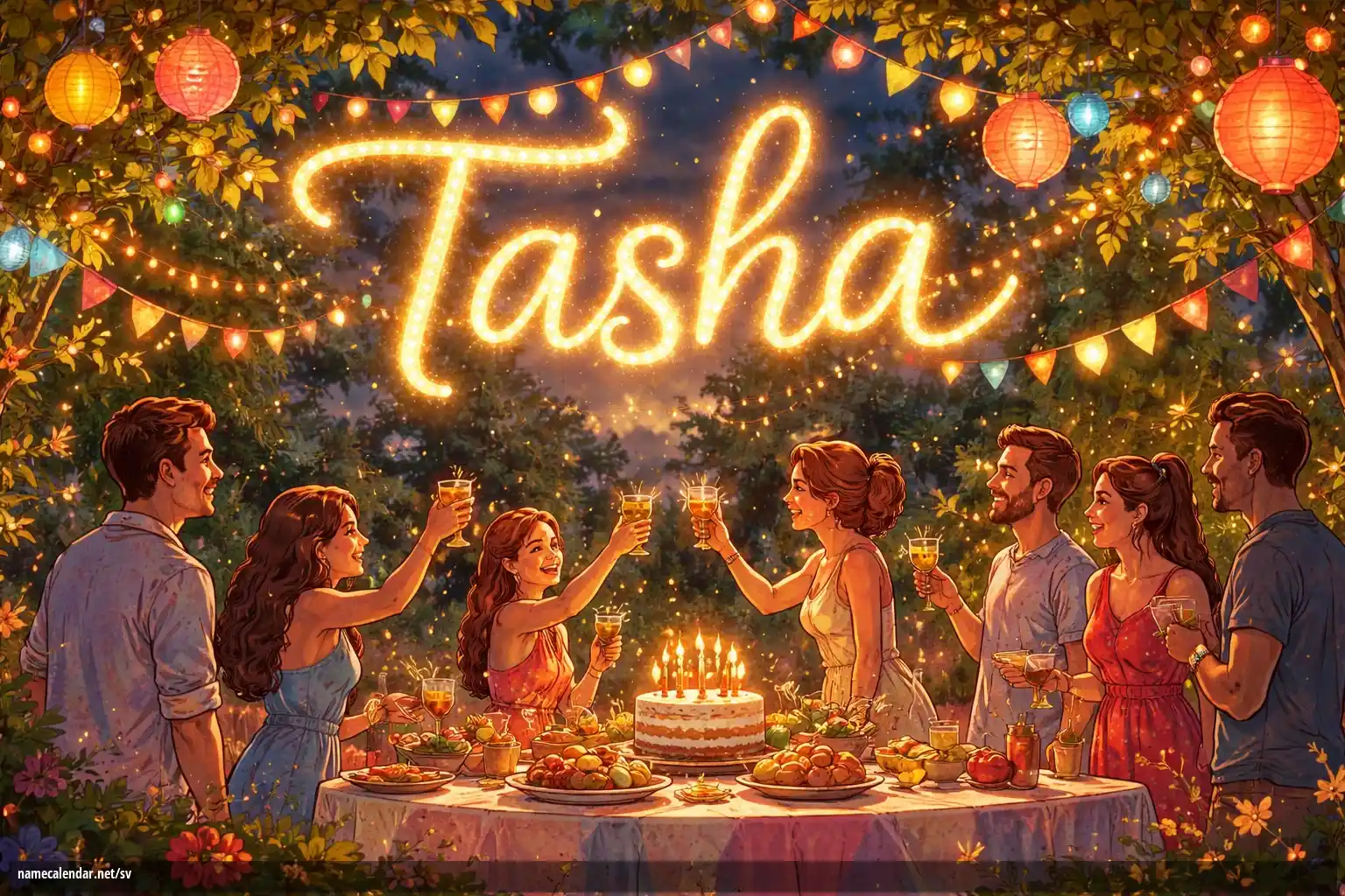 Firande av namnsdag och namn - Tasha
