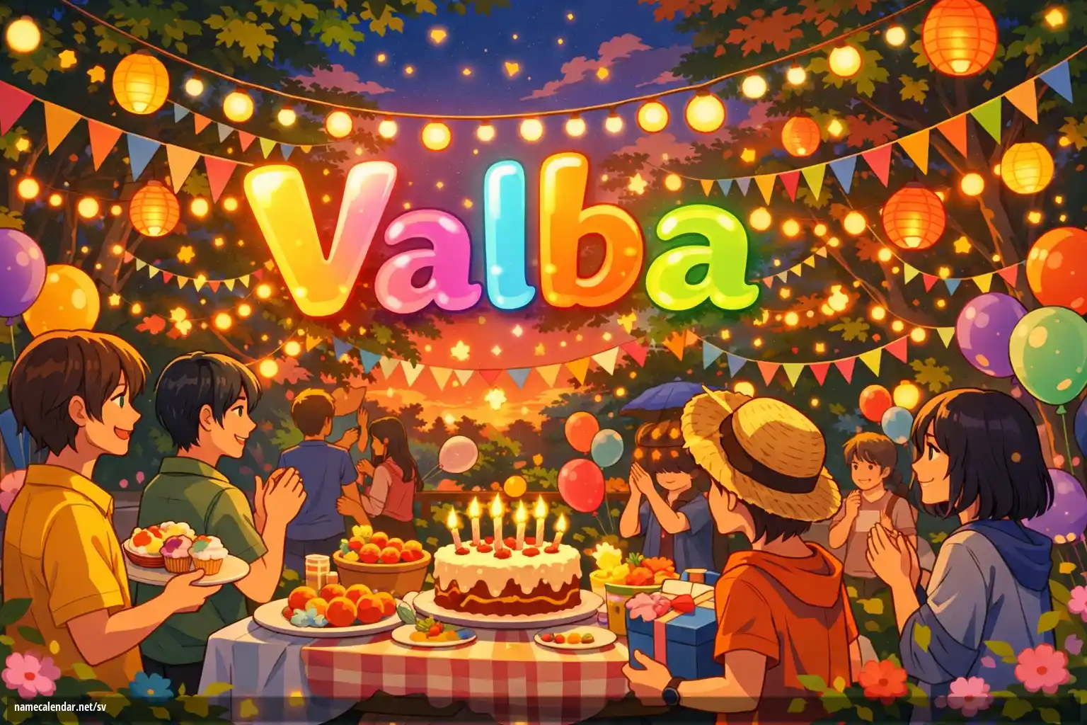 Firande av namnsdag och namn - Valba