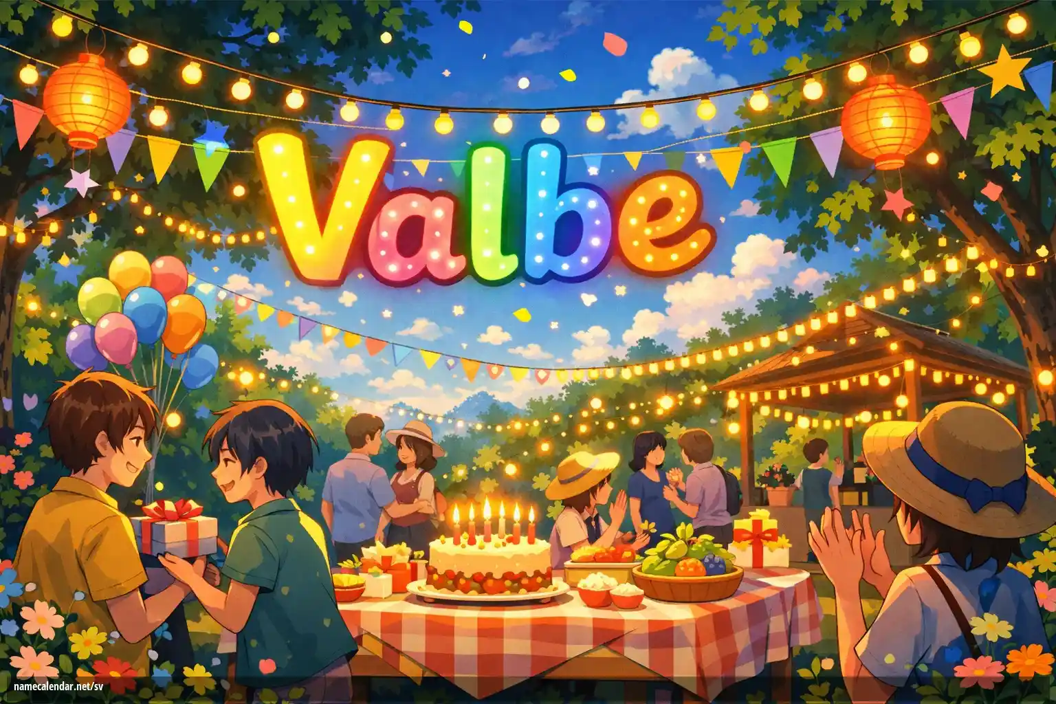 Firande av namnsdag och namn - Valbe