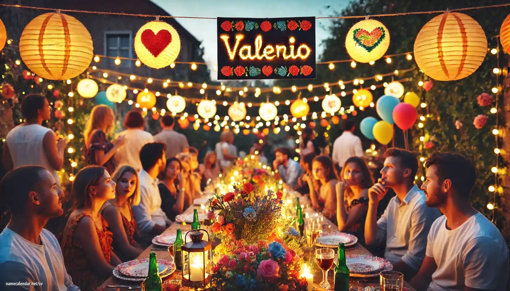 Firande av namnsdag och namn - Valerio