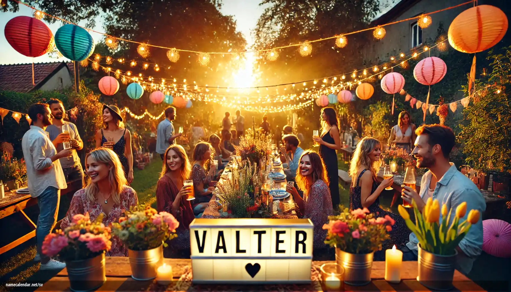 Firande av namnsdag och namn - Valter