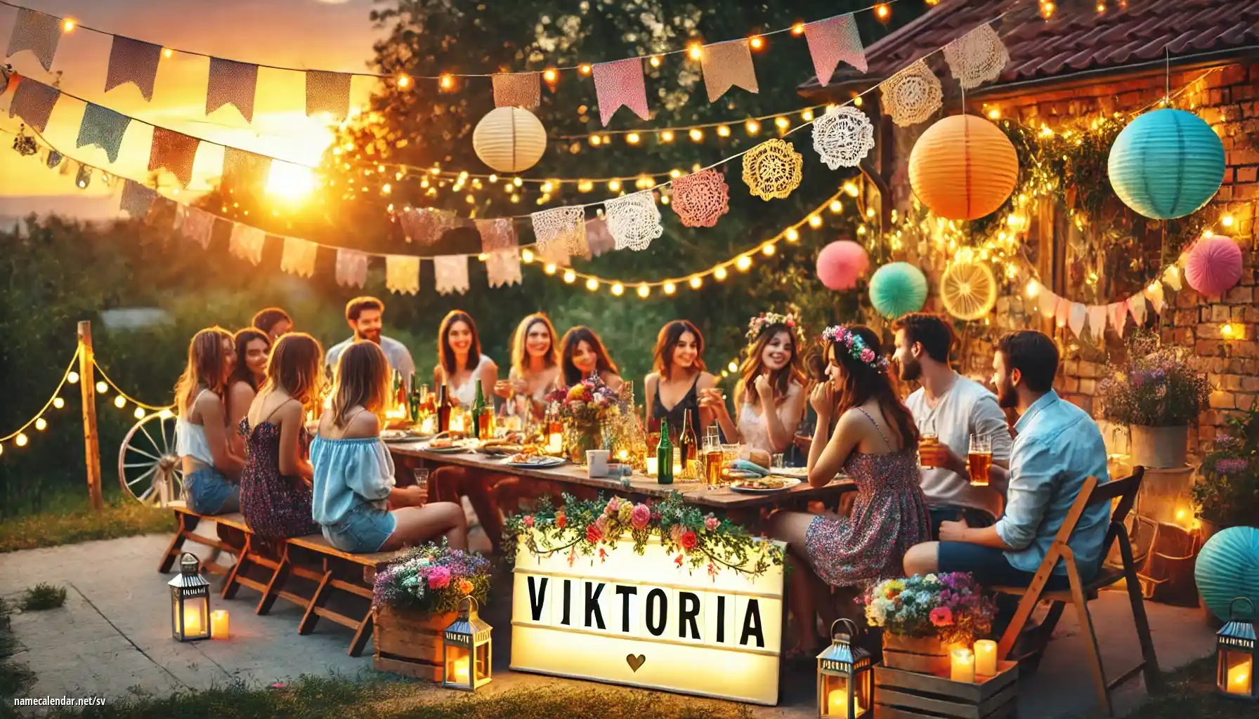 Firande av namnsdag och namn - Viktória
