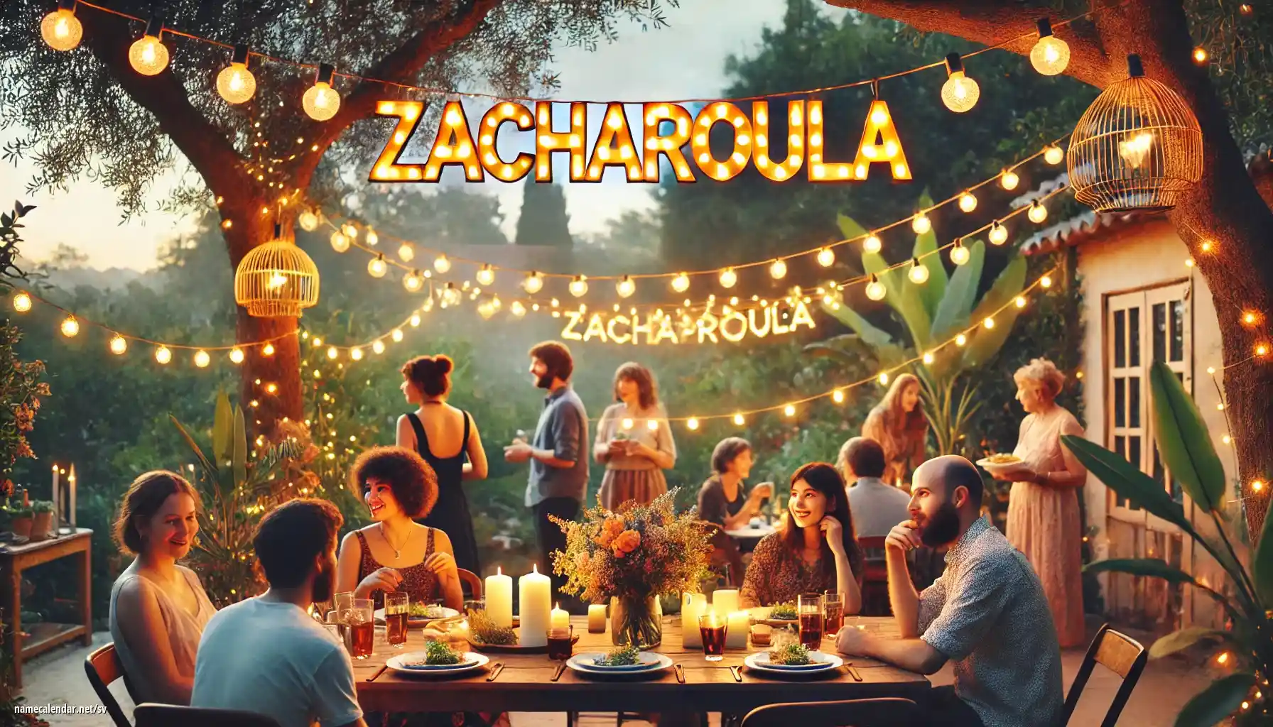 Firande av namnsdag och namn - Zacharoula