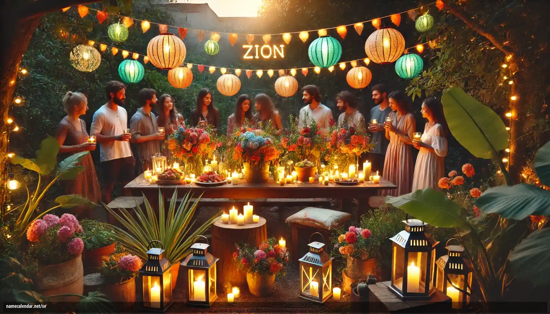 Firande av namnsdag och namn - Zion