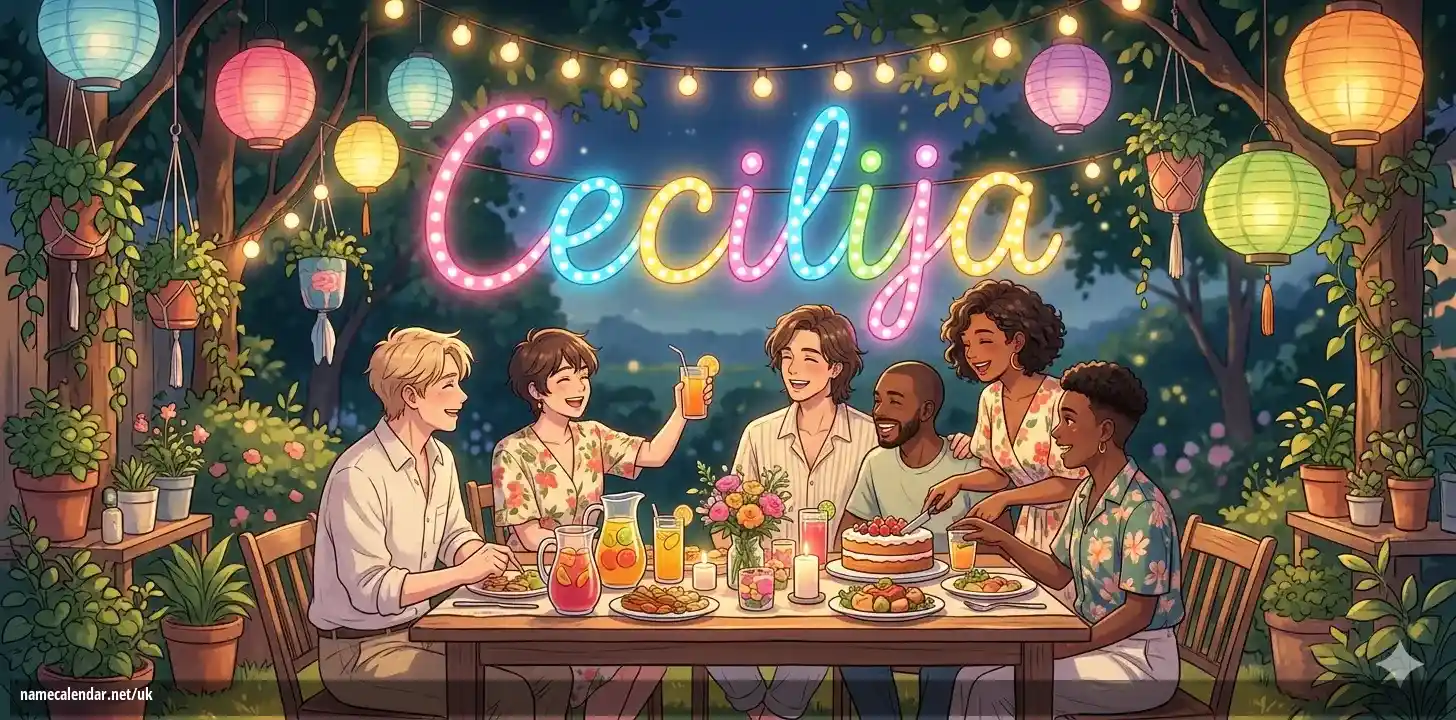 Святкування іменин та імен - Cecilija