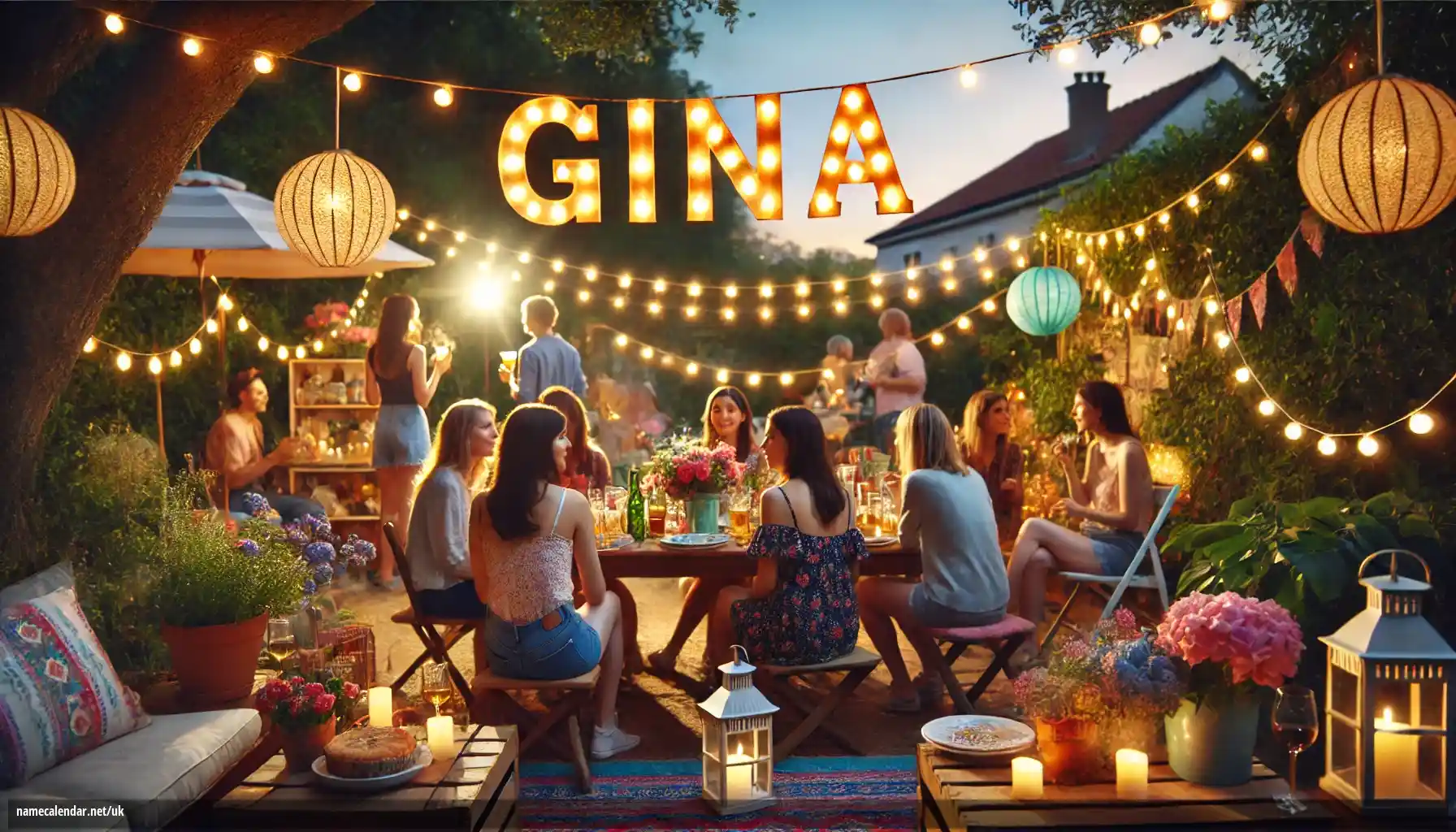 Святкування іменин та імен - Gina