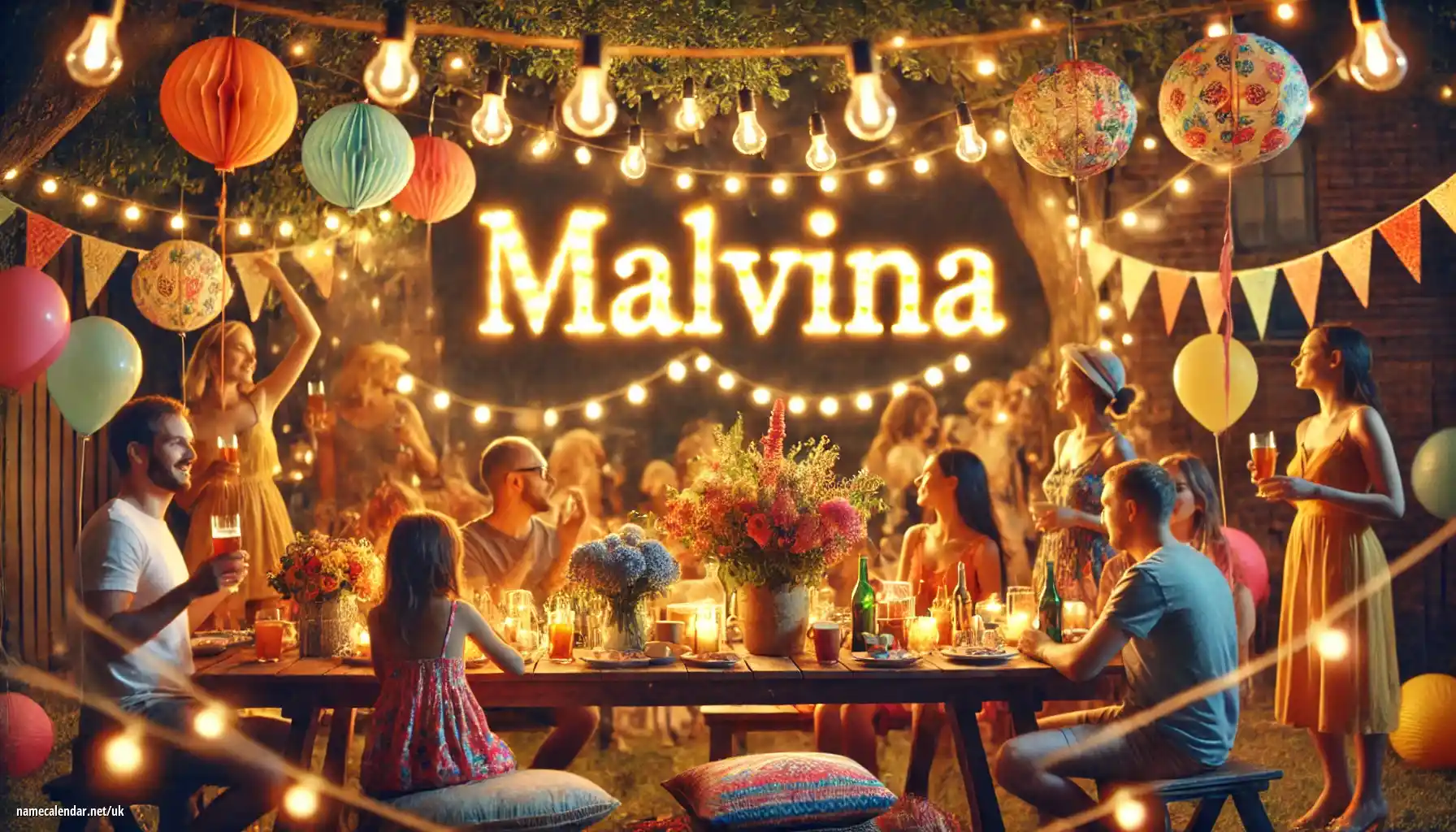 Святкування іменин та імен - Malvína