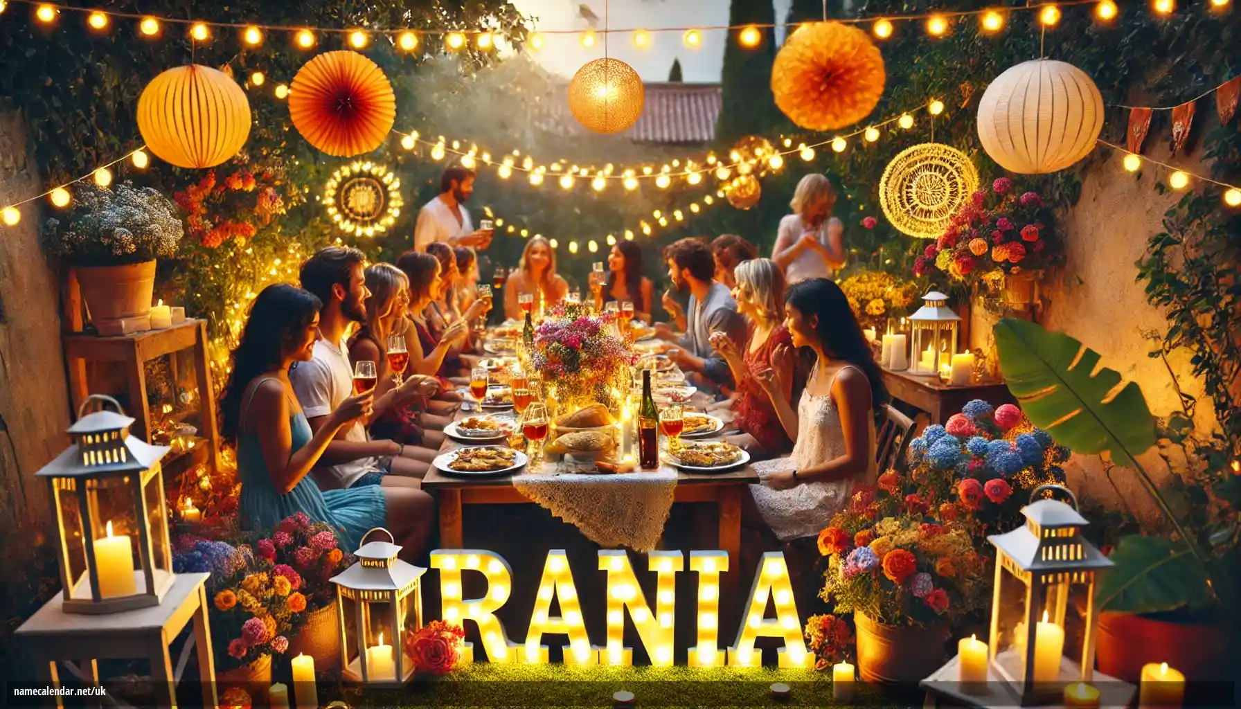 Святкування іменин та імен - Rania