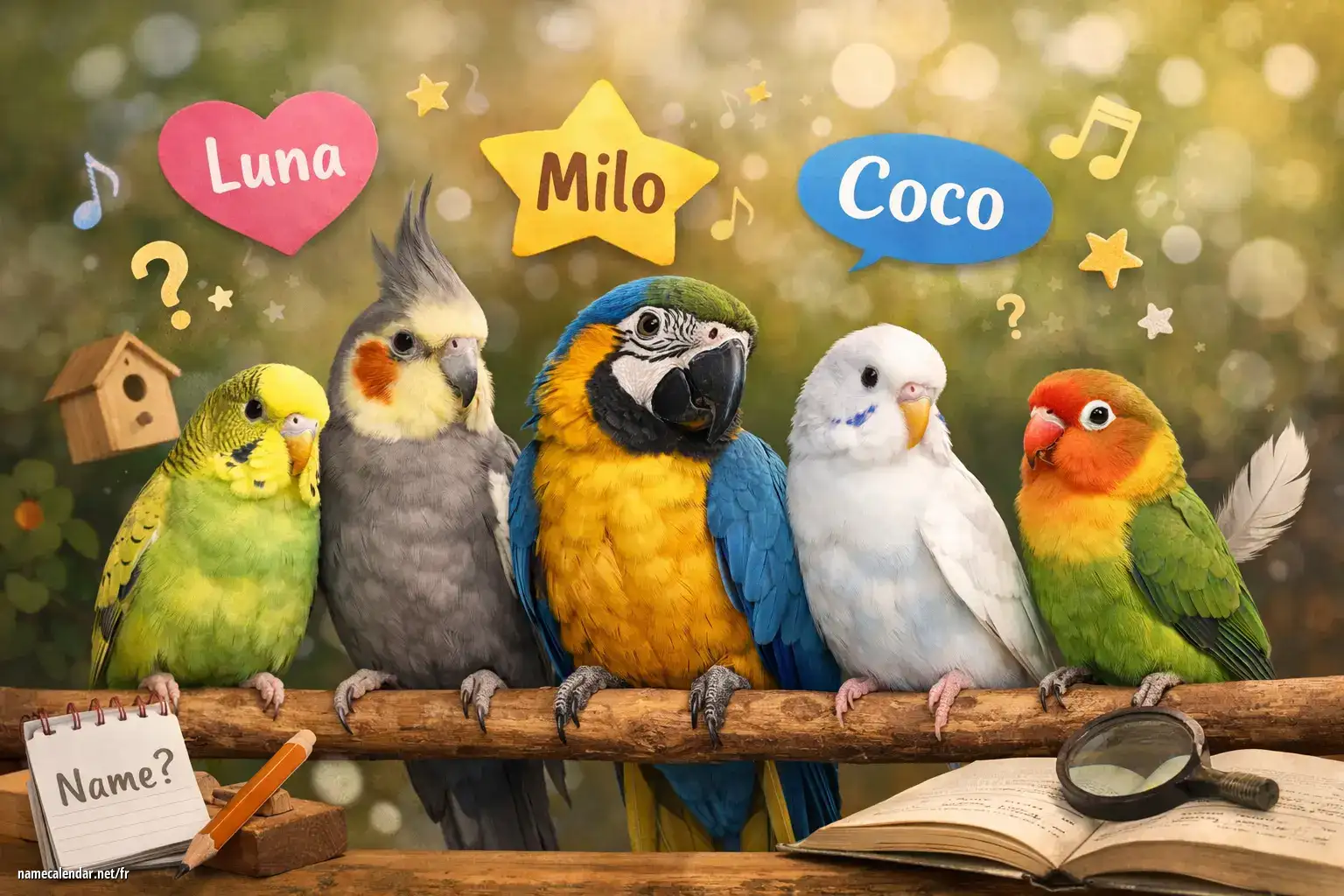 Comment choisir le nom parfait pour son oiseau