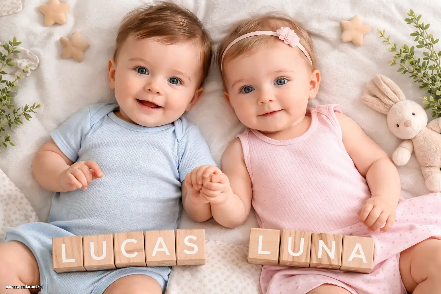 Nomes combinados para gémeos menino e menina